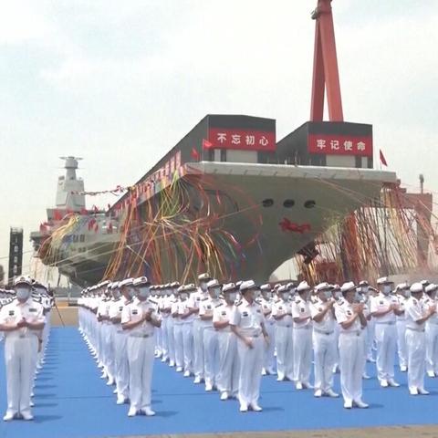 揭秘中国海军新利器,003航母细节观察实录